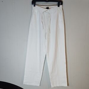 J. Crew Ivory Drawstring Pants